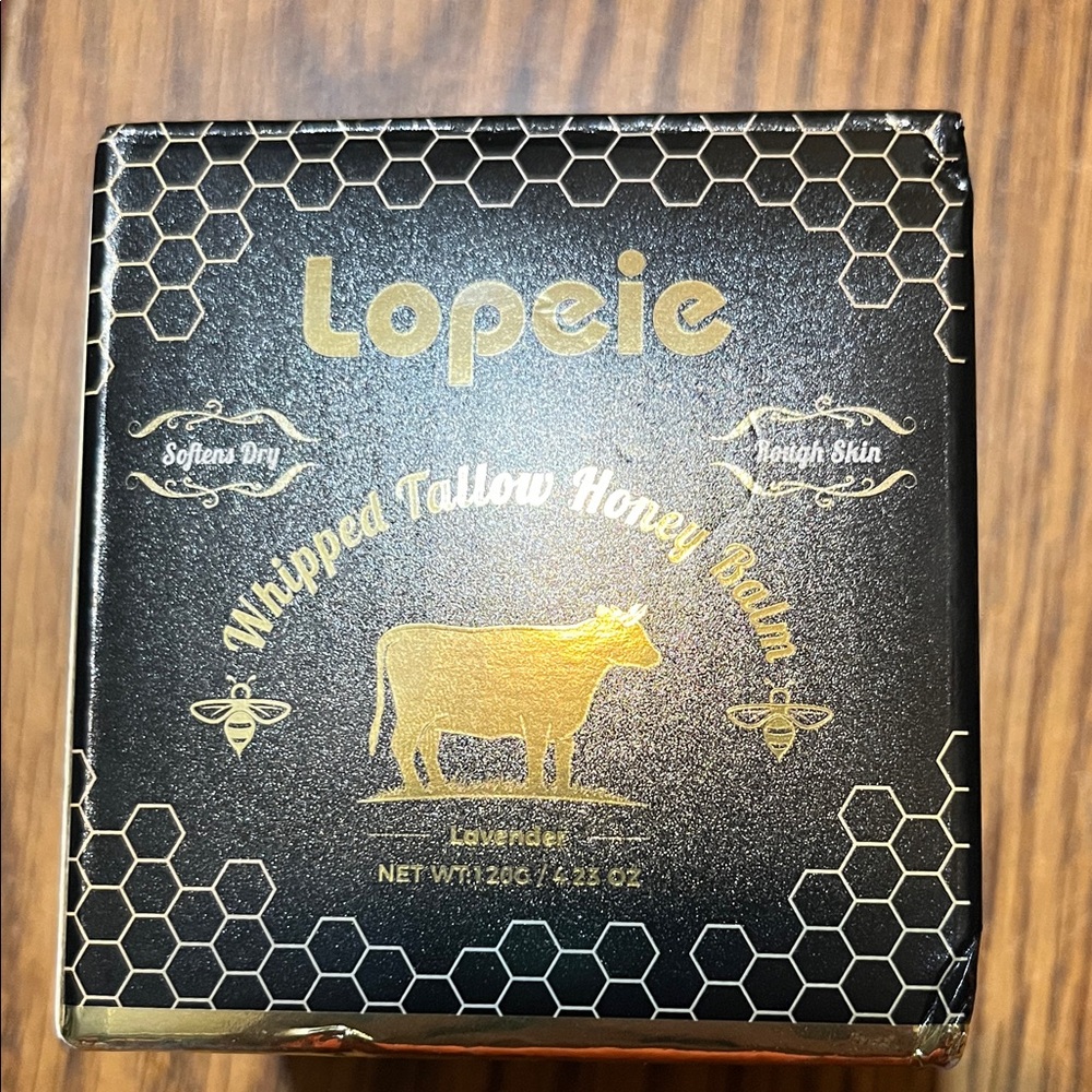 Whipped Tallow Honey Balm – Black & Gold